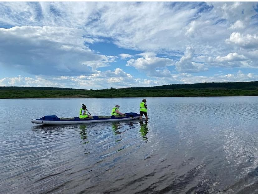 Эрэл: байдарка и отдых на воде у берега Амги